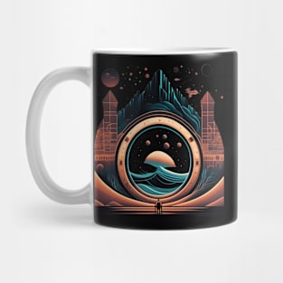 Ocean and Astronauts Helm Mug